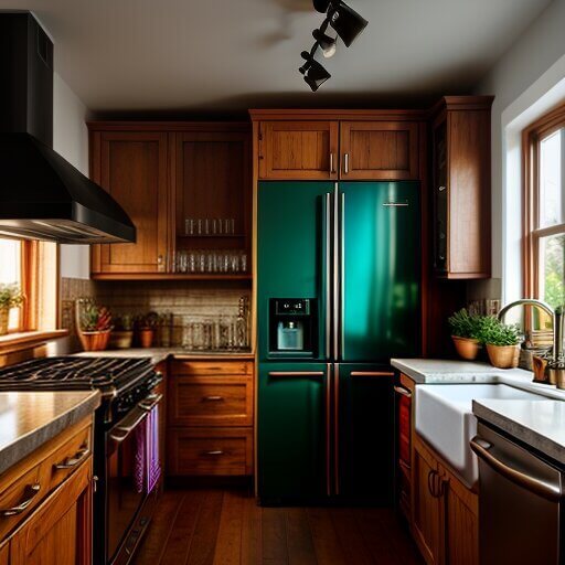 a kitchen designed in a bohemian