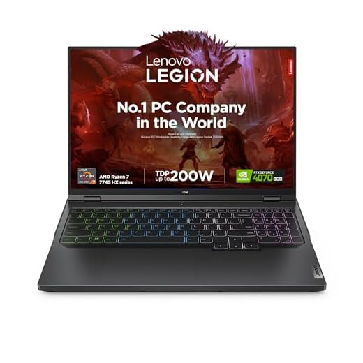 Lenovo Legion Pro 5 AMD Ryzen 7 7745HX 16" (40.64cm) WQXGA-IPS 240Hz 500Nits Gaming Laptop (16GB/1TB SSD/Win 11/Office 2021/NVIDIA RTX 4070 8GB/Alexa/3 Month Game Pass/Onyx Grey/2.5Kg), 82WM00B7IN