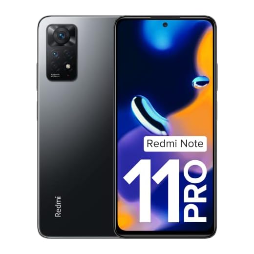 Redmi Note 11 Pro (Stealth Black, 6GB RAM, 128GB Storage) | 67W Turbo Charge | 120Hz Super AMOLED Display | Charger Included | Get 2 Months of YouTube Premium Free!