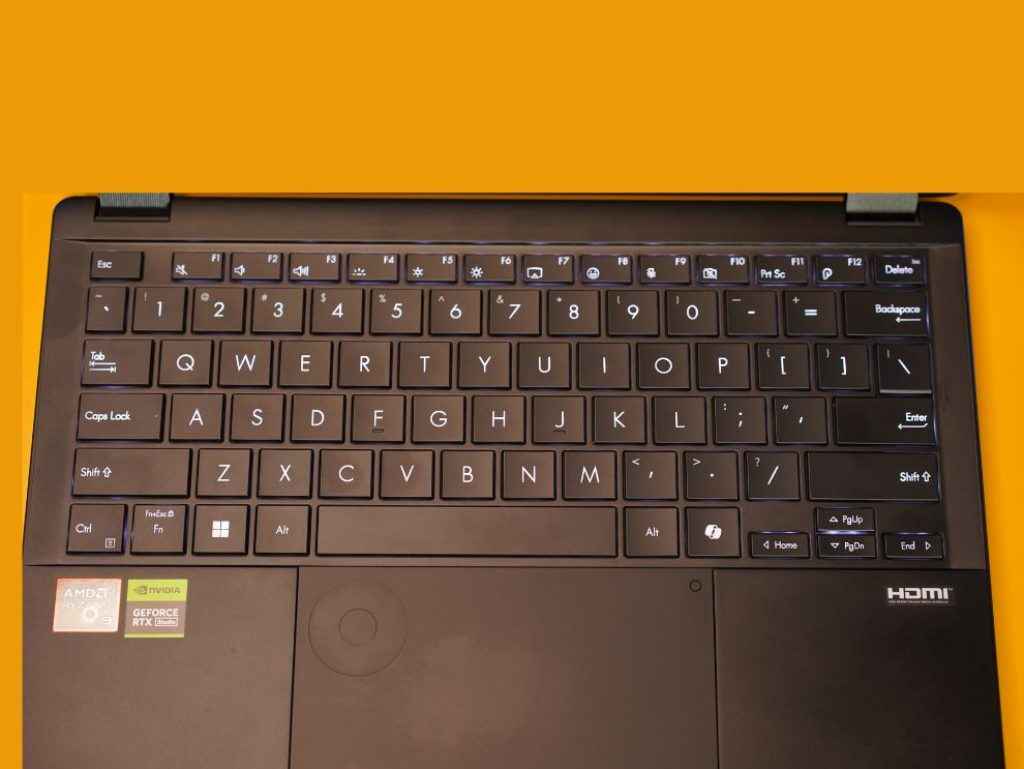 ASUS ProArt PX 13 Review - Laptop Keyboard And Touchpad