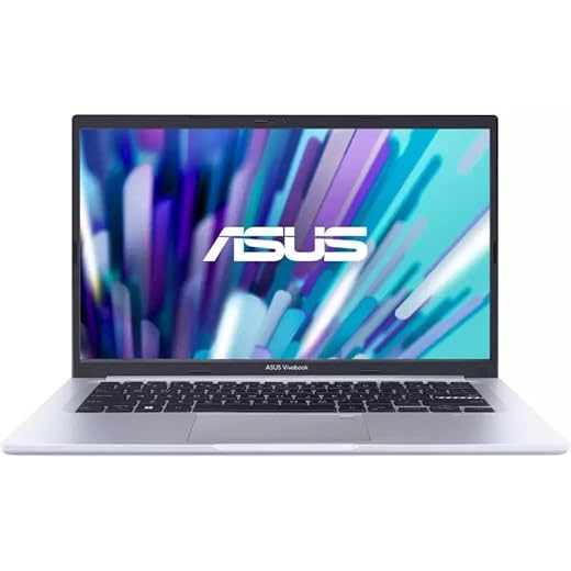 ASUS Vivobook 14 (2022) Core i5 12th Gen 1235U - (8 GB/512 GB SSD/Windows 11 Home) X1402ZA-EK522WS Thin and Light Laptop (14 inch, Transparent Silver, 1.50 kg, with MS Office)