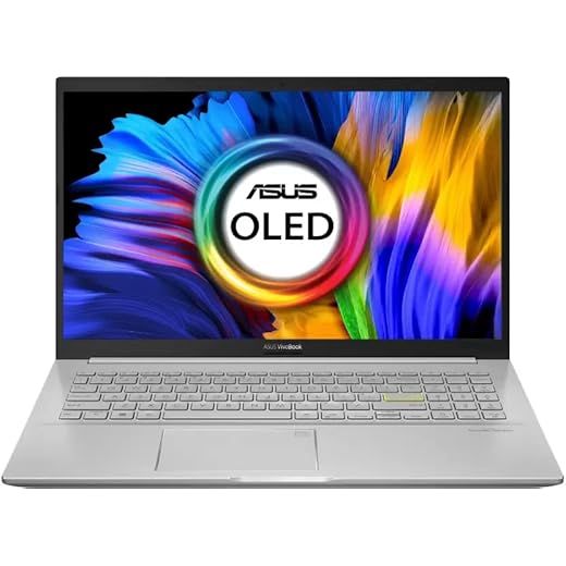 ASUS VivoBook K15 OLED Ryzen 5 Hexa Core AMD R5-5500U - (16 GB/512 GB SSD/Windows 11 Home) KM513UA-L513WS Thin and Light Laptop (15.6 Inch, Transparent Silver, 1.80 Kg, with MS Office)