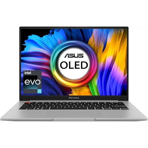 ASUS Vivobook S14 OLED (2022) Intel EVO Core i5 12th Gen - (16 GB/512 GB SSD/Windows 11 Home) S3402ZA-KM501WS Thin and Light Laptop (14 Inch, Neutral Grey, 1.50 Kg, with MS Office)