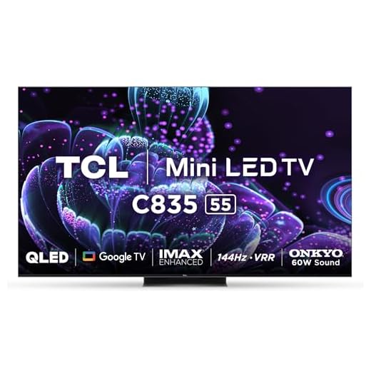 TCL 138.7 cm (55 inches) 4K Ultra HD Smart Mini LED Google TV 55C835 (Black)