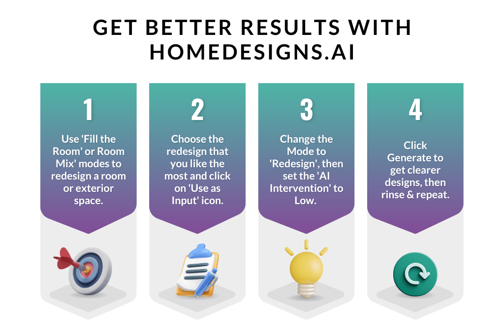 Simple Trick to Get Better Results when Designing Homes with AI