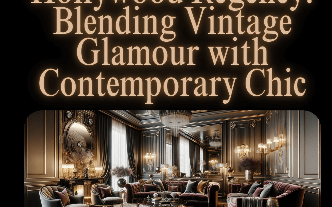 Hollywood Regency: Blending Vintage Glamour with Contemporary Chic