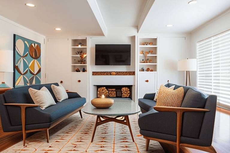 How to Design a Beautiful Mid Century Modern Living Room