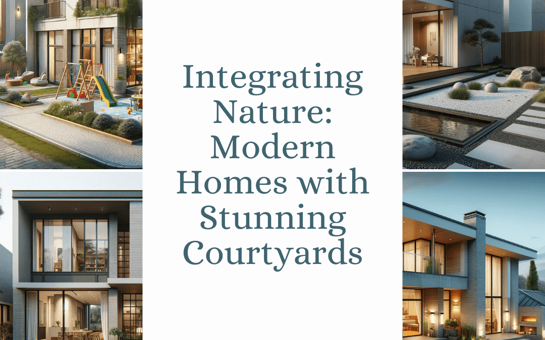 Integrating Nature: Modern House Plans with Courtyard